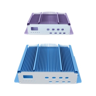 定制电源铝型材外壳五轴CNC铝合金加工挤压一体成型逆变器壳体